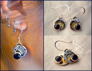 Commission: Space Age Earrings