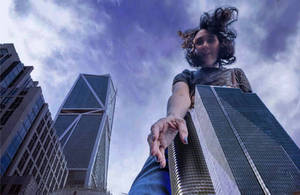 Giantess in the city