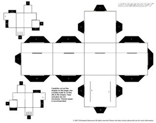 Cubee With hat Template Part 1 by Shyguy20