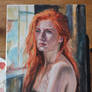 Young woman with red hair