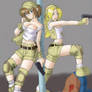 Eri and Fio - Fighting Zombies