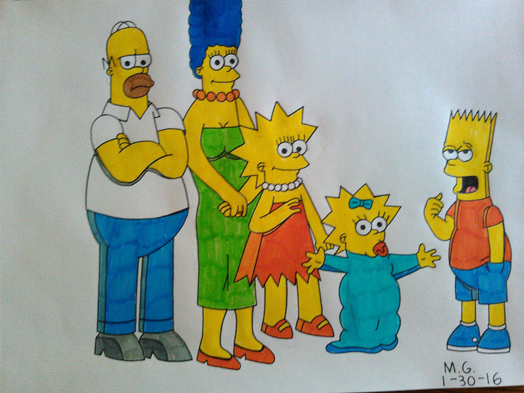 The Simpsons Vector Deviantart The Simpsons by Forceuser77 on DeviantArt