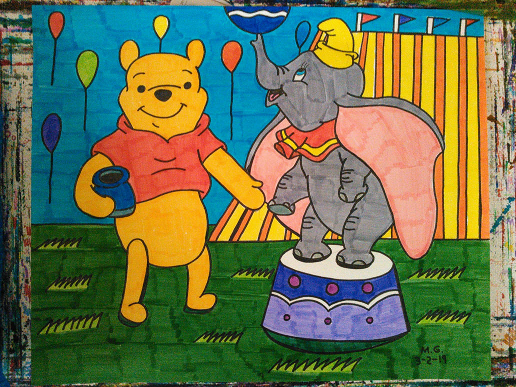 Dumpy Pooh Winnie the Pooh meets Dumbo by Forceuser77 on DeviantArt