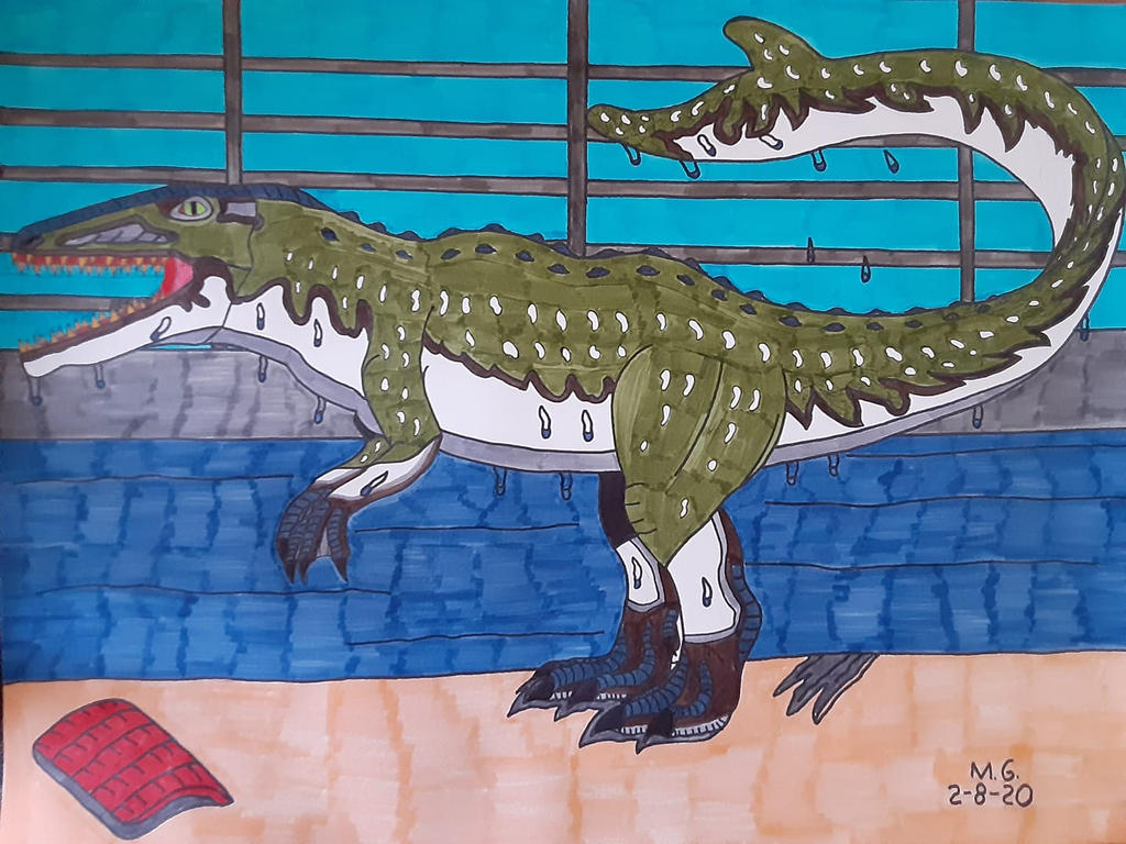Mathosaurus Rex Mosasaurus Rex in it's Paddock by Forceuser77 on DeviantArt