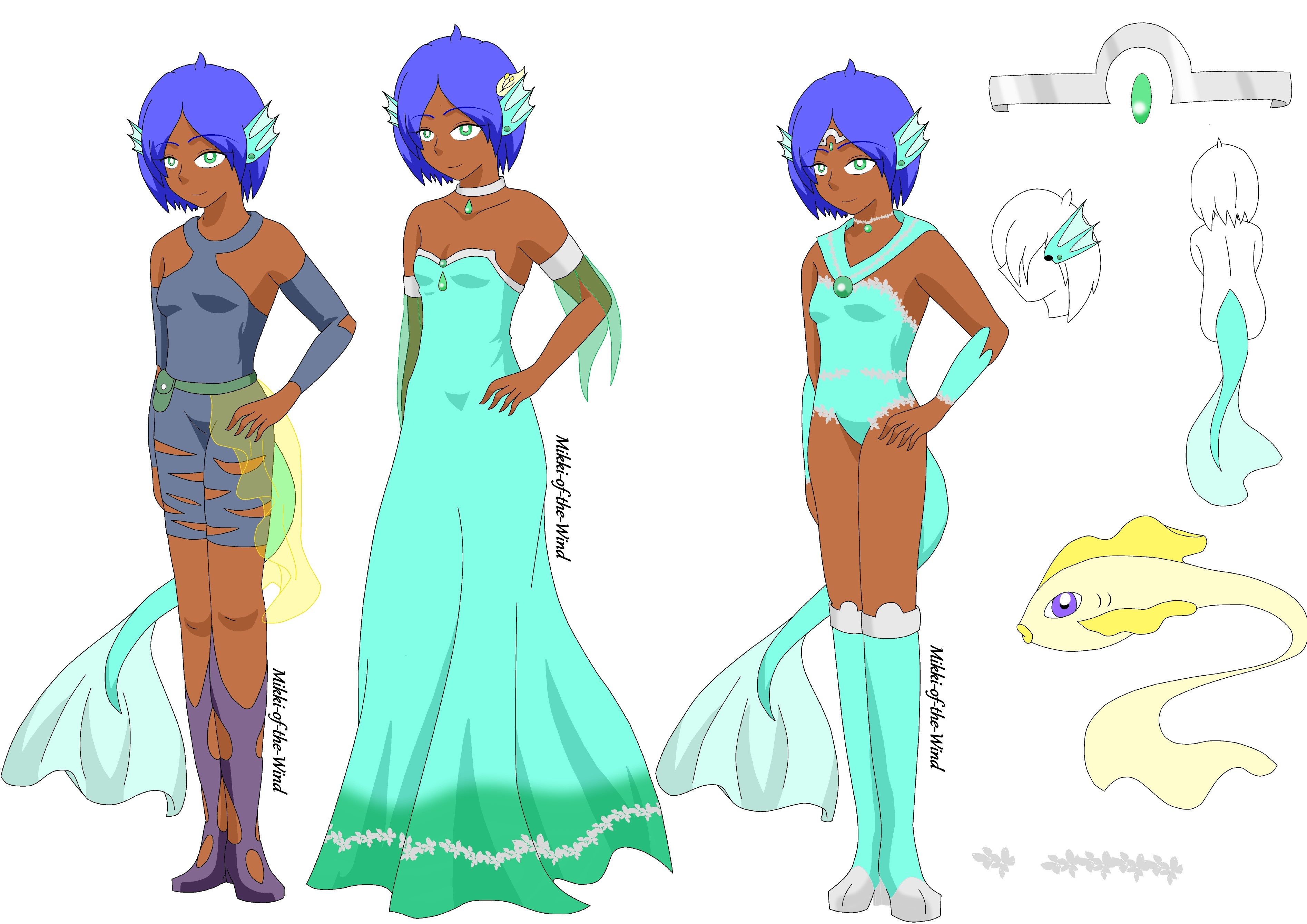 Sailor Hippocampus Reference sheet