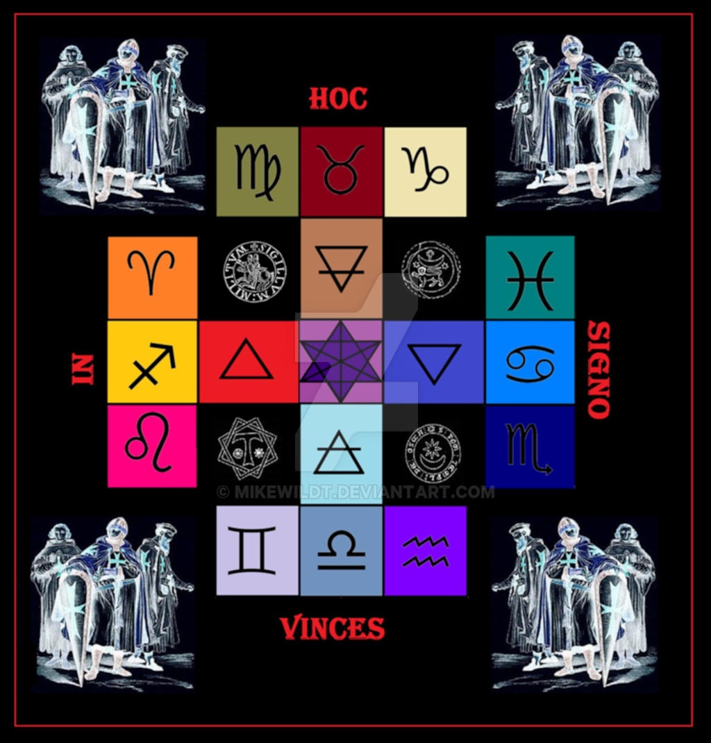 zodiac cross of the temple knights Printable by Mikewildt on DeviantArt