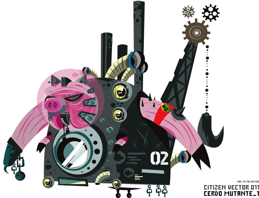 Mutant Pigs by citizenvector on DeviantArt