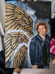 Gabriel with golden wings (Supernatural) by GabyTheArchangel