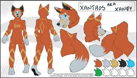 Xanthos Full Body Colour and Pattern Referenece