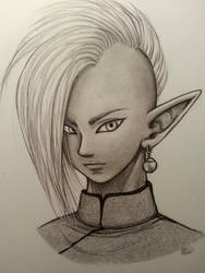 Zamasu Pencil Portrait