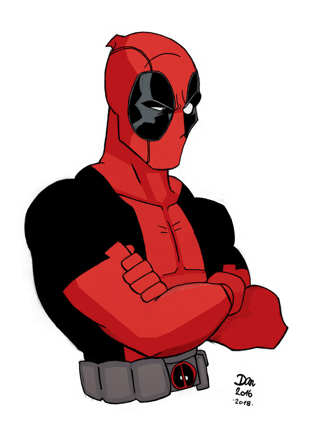 Deadpool Invert Color Deadpool (colors) by DocFlint on DeviantArt