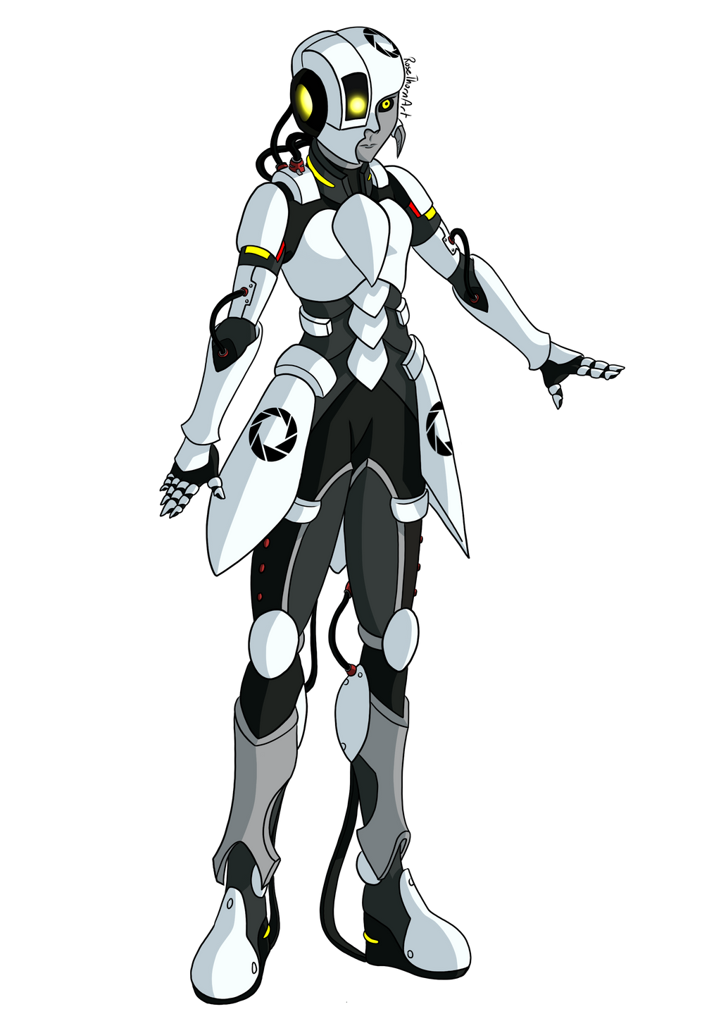 Glados Android Humanoid Android GLaDOS concept by RoseThornArt on DeviantArt