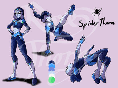 Spidersona - Blue Spider by VonVanil  Spiderman art sketch, Spiderman art,  Spiderman girl