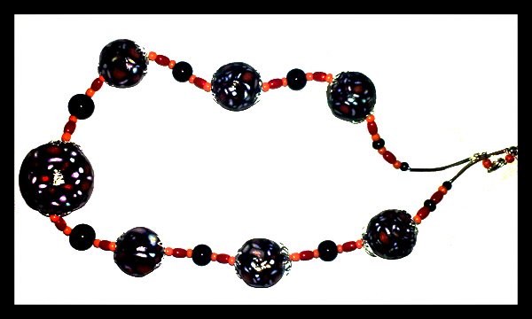 black polymer beads