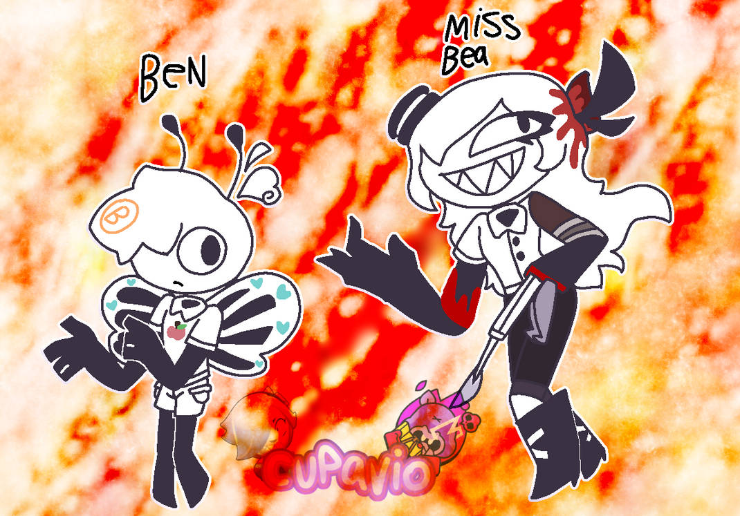 Ben and Miss Bea (Fundamental Paper Education Ocs) by Cupavio on DeviantArt