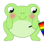 Pride Flag Frog