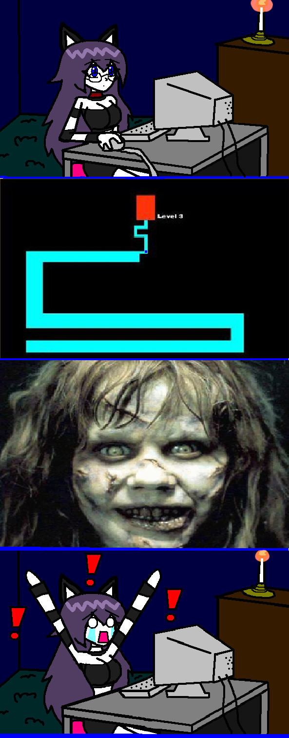 Scary maze game