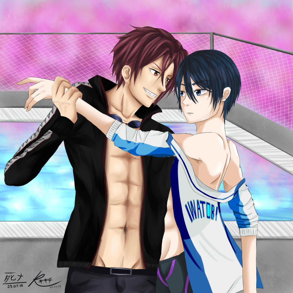 Rin X Haru - Free! by kikitchii on DeviantArt Rin X Haru - Free! by kikitchii on DeviantArt