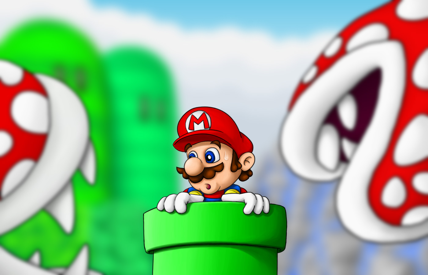 Mario Ded Mario's Dead End (DOF) by LierACC on DeviantArt