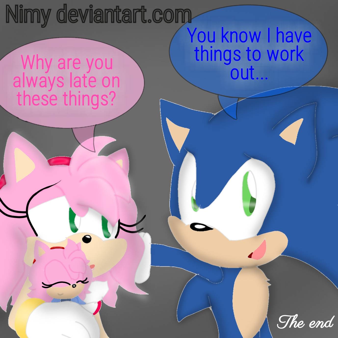 Sonic and Amy Comic by LittleYellowKitsune on DeviantArt