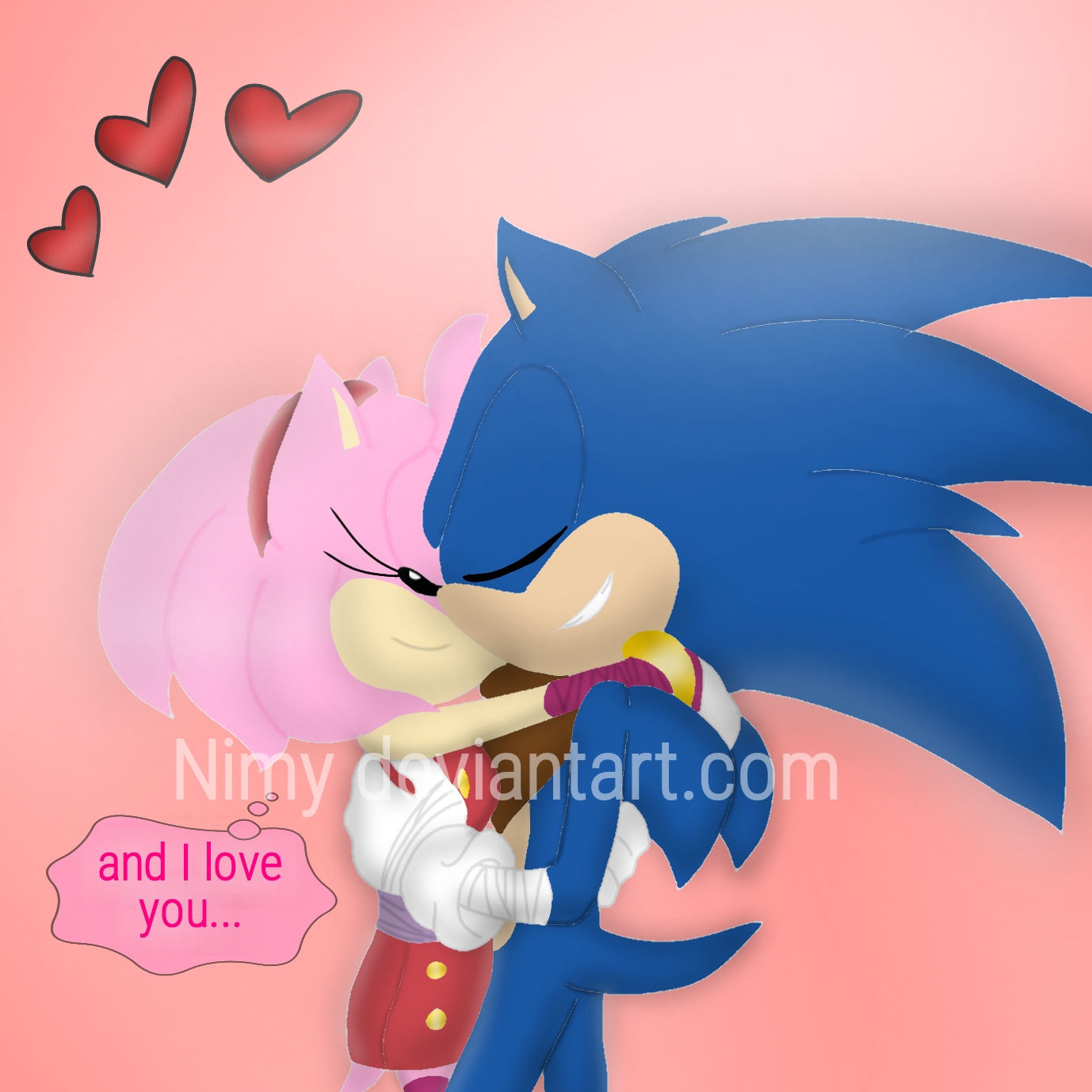 sonamy valentines kiss by Sonicsis on DeviantArt