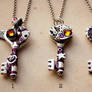 Steampunk key pendants by Devil's Jewel