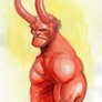 Hellboy - Watercolor