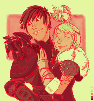 Palette Challenge: Hiccup and Astrid