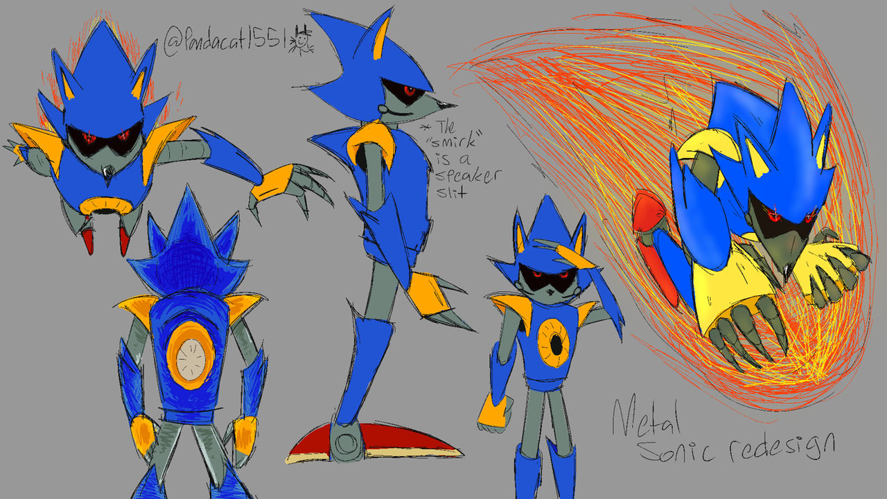 Metal Sonic Redesign by Pandacat1551 on DeviantArt