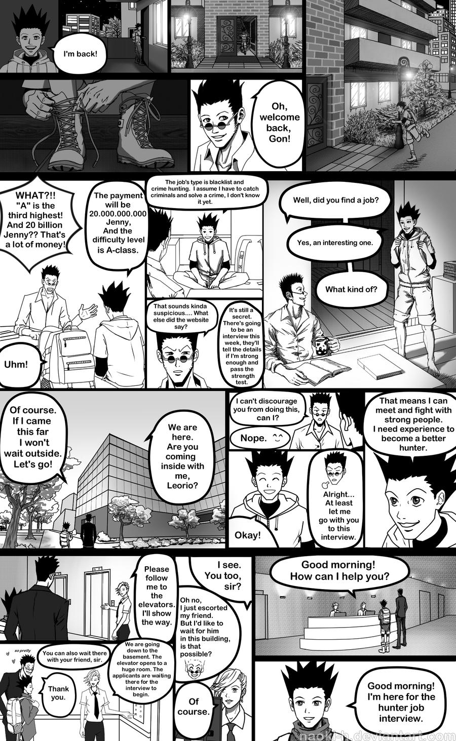 HUNTER X HUNTER CH 1 PAGE 20 by Abirlal001 on DeviantArt