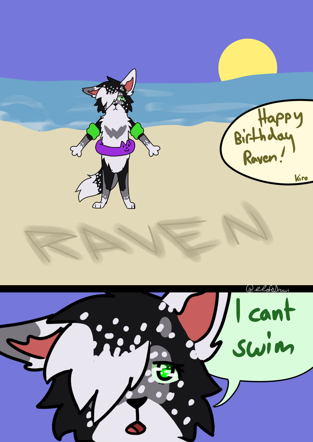 happy Birthday Raven!!! by elofoDraws on DeviantArt