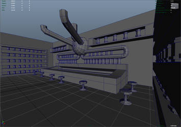 Steam Engine Shop 3D Model Interior