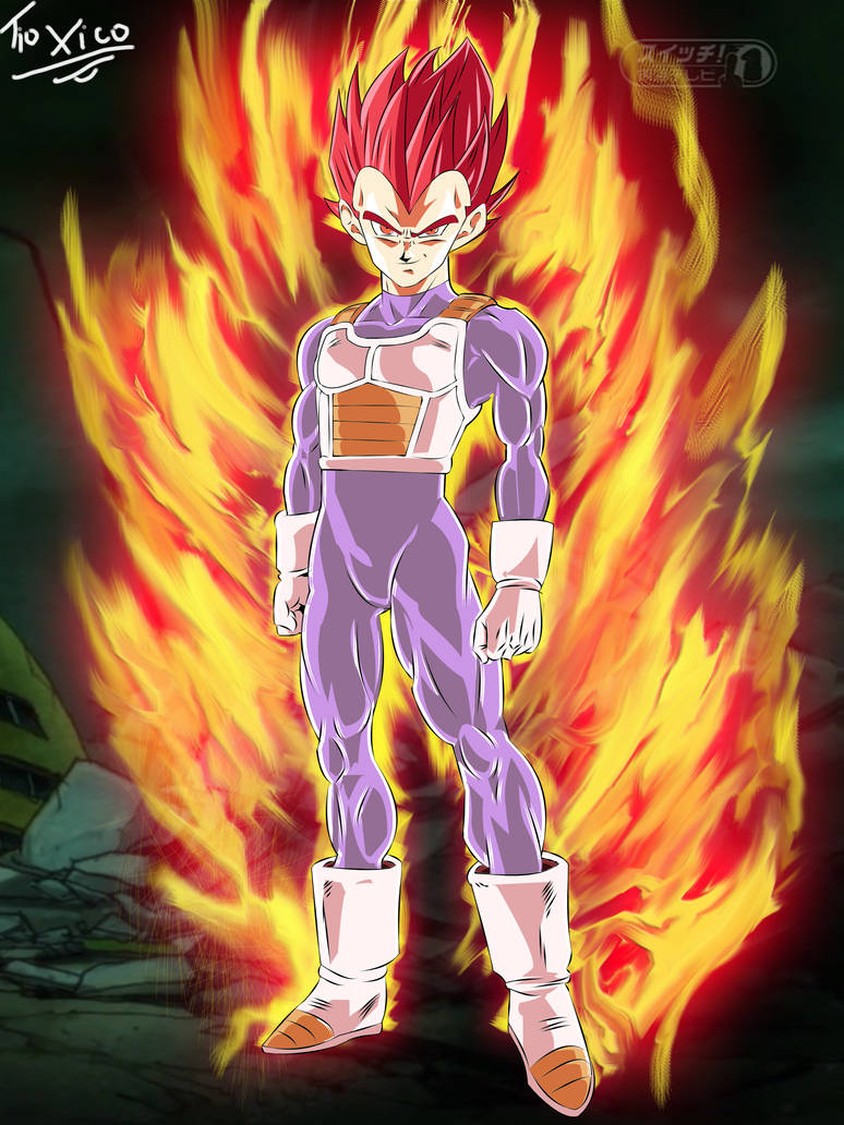 Vegeta ssj GOD Vegeta SSJ RED art by tio xico by franciscozst28 on DeviantArt