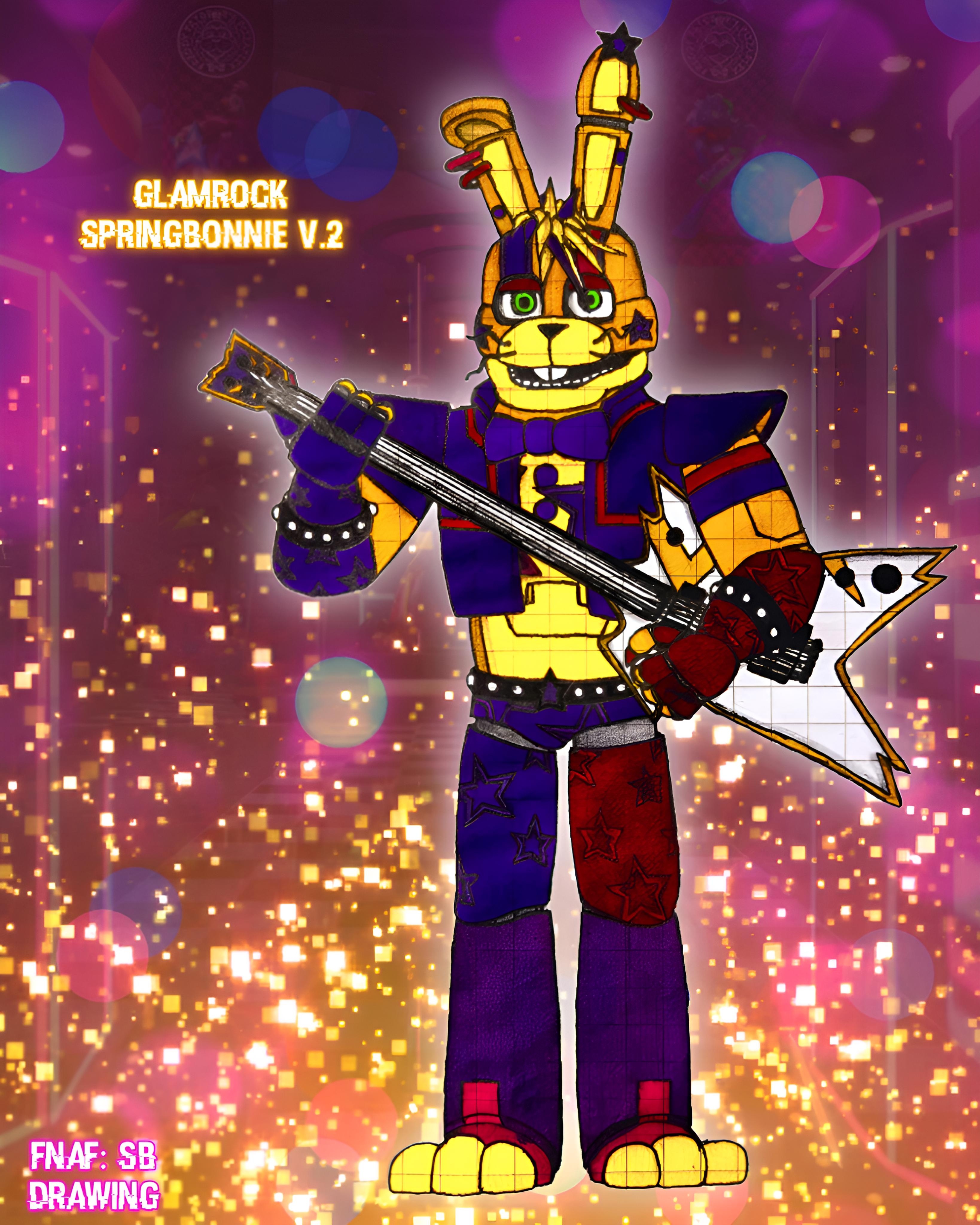 FNAF SB Ruin Glamrock Bonnie full body by Enderziom2004 on DeviantArt