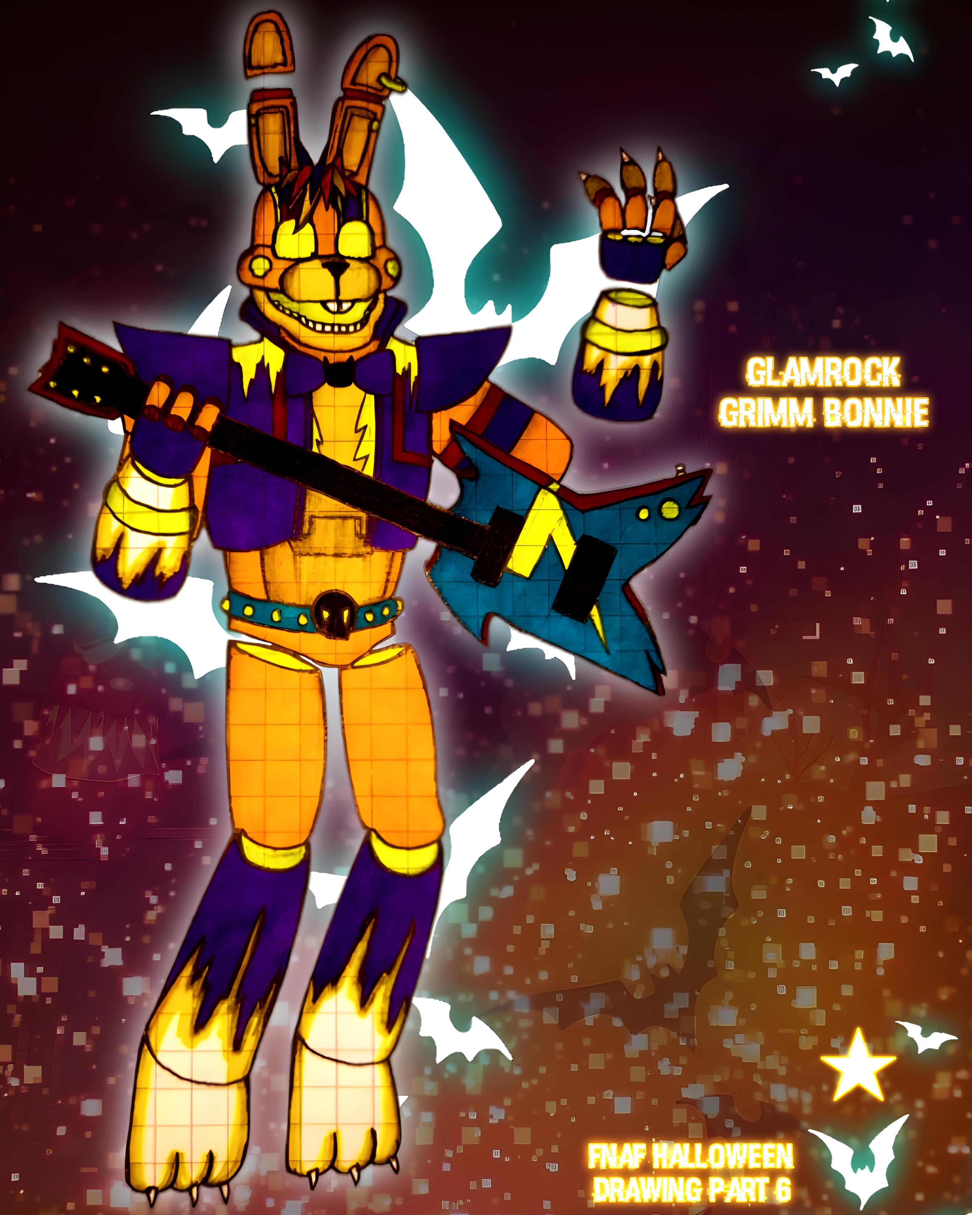 Fnaf Halloween Drawing Glamrock Grimm Bonnie By FreddyFrostbear5 On fnaf-halloween-drawing-glamrock-grimm-bonnie-by-freddyfrostbear5-on