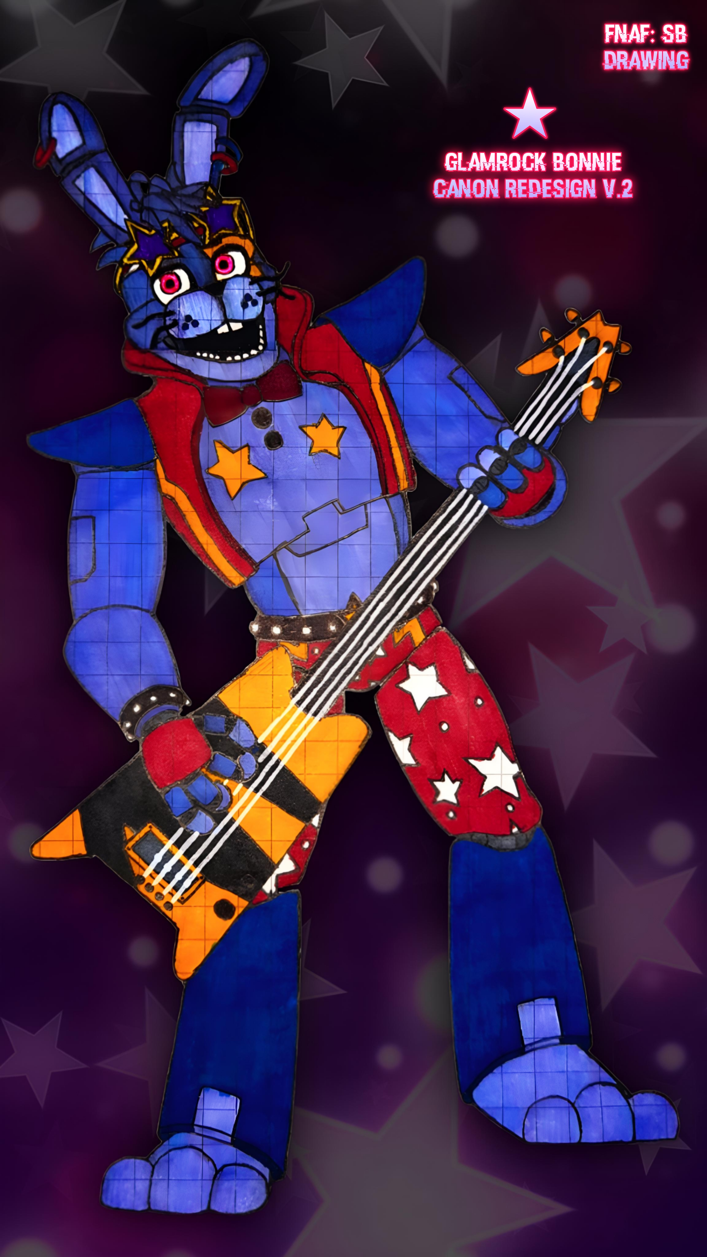 VerSus on X: I'm working on a Glamrock Bonnie desing #fnafsb  #fnafsecuritybreach #fnafsecuritybreachfanart #glamrockbonnie #FNAF   / X