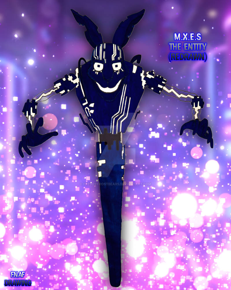Mxes Render Fnaf Drawing - M.X.E.S Entity (Redrawn 2) by FreddyFrostbear5 on DeviantArt