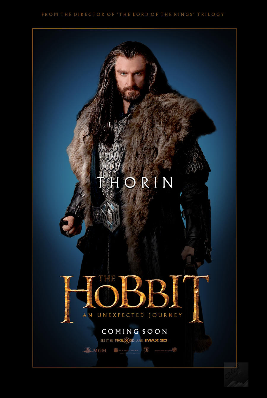 The Hobbit Thorin fan character poster