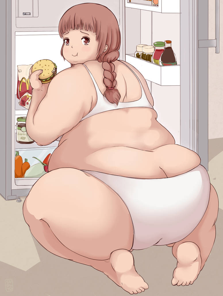 Chubby belly аниме Weight gain откармливание