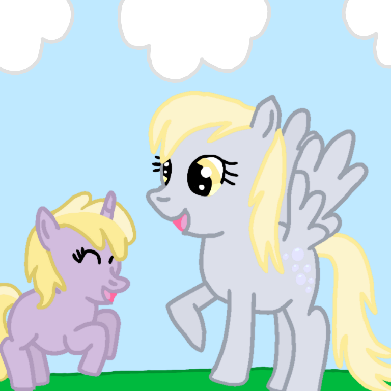 Another Derpy and Dinky Picture