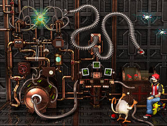 Steampunk Pokemon Center 3D