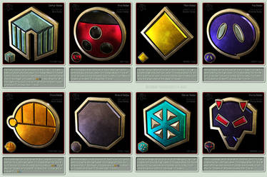 Pokemon Gym Badges 3D - Johto League