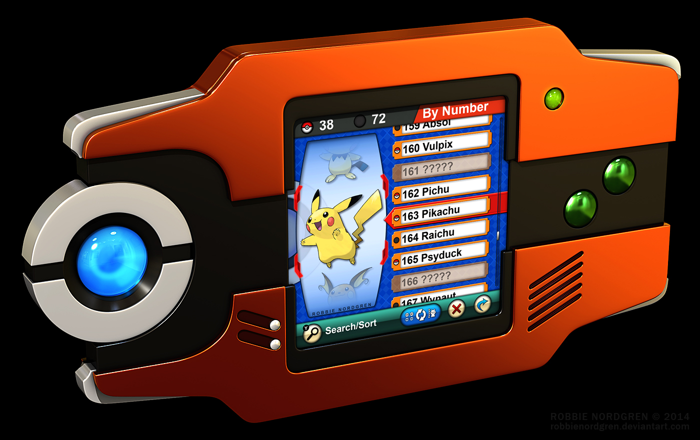 ORAS Hoenn Pokedex - 3D model by Matthew [9c77d55] - Sketchfab