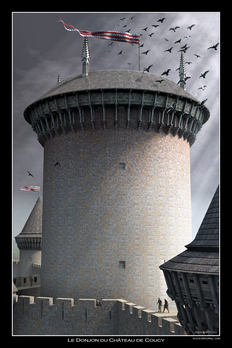 The Powerful Keep of Coucy by LaHorde