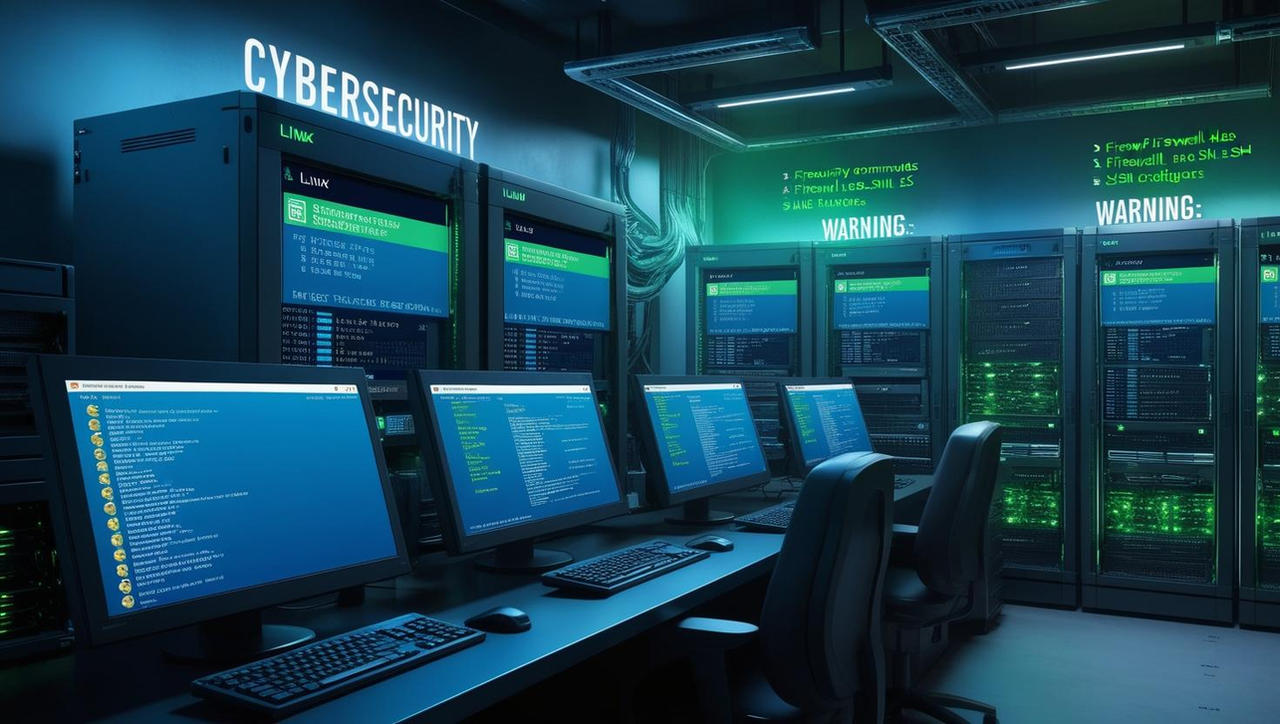 High-Tech Server Room with Linux Terminals by devraj22001 on DeviantArt