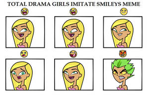 Total Drama Girls Imitate Smileys-Dakota