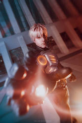 Genos cosplay V2 from One Punch Man