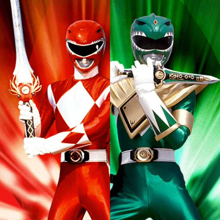 The Red and Green Ranger by paulscowboys on DeviantArt
