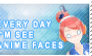 Every day i'm see anime faces...