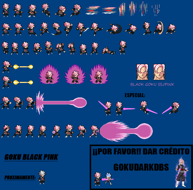 Black Goku SSJ Pink Sprite By GokuDarkDBS On DeviantArt.
